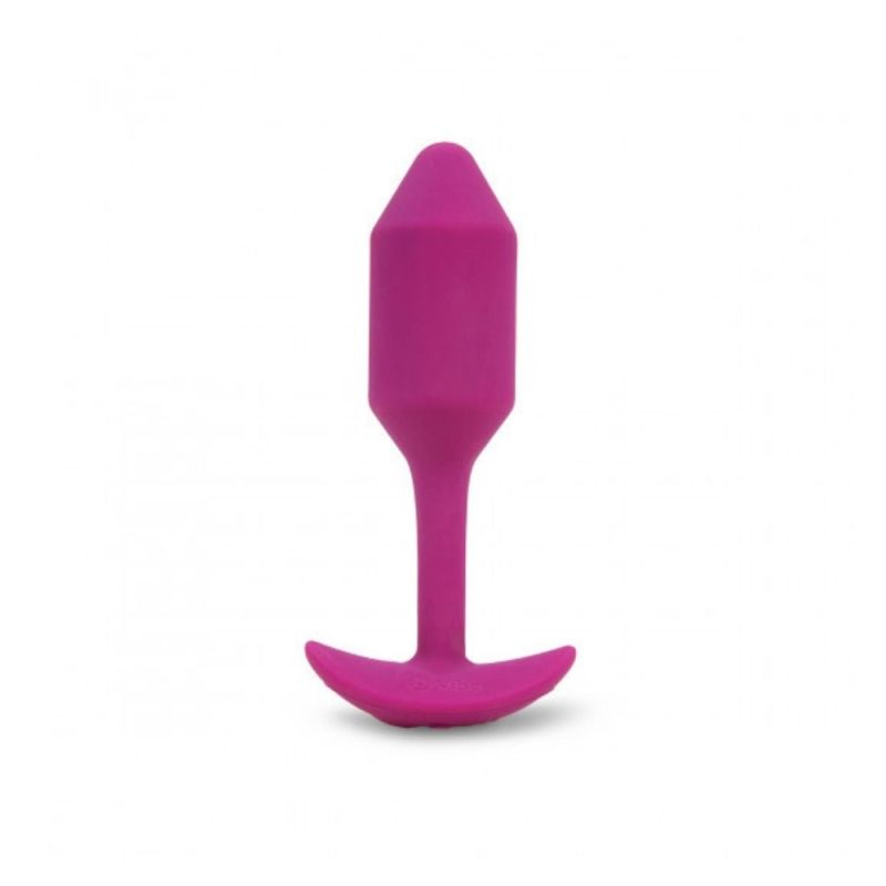 Rose B-Vibe Vibrating Snug Plug 2 (M) standing upright on its base